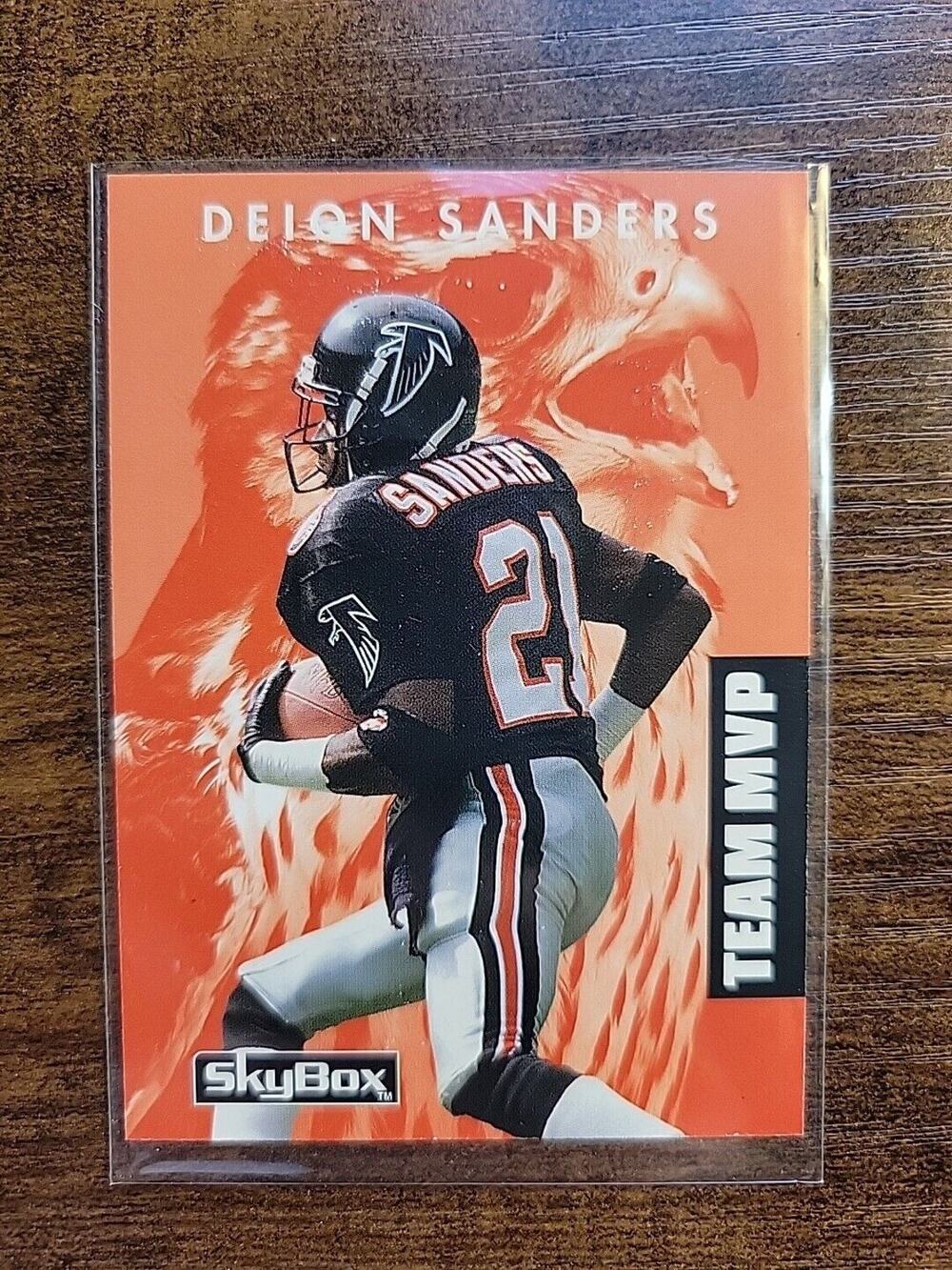 Deion Sanders 1992 Skybox Primetime #101 - Falcons Team MVP - NFL - Fresh Pull